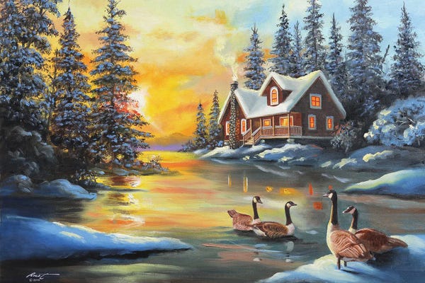 Cabins: Canada Geese by D. "Rusty" Rust