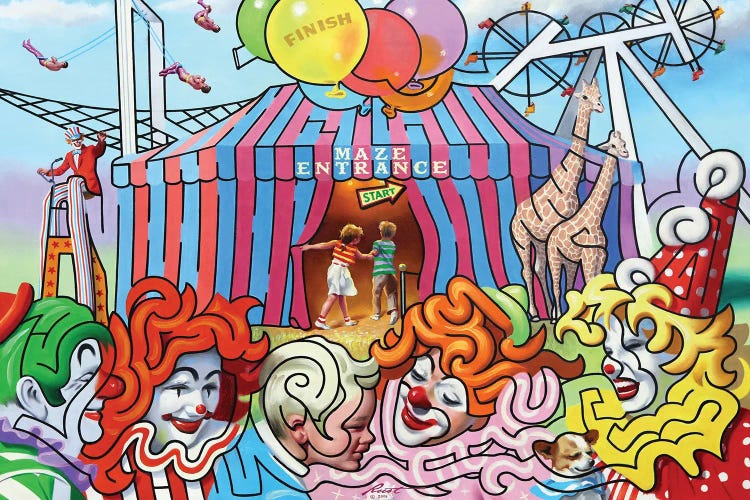 Circus Maze by D. "Rusty" Rust wall art