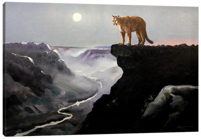 Cougar Canvas Art Print - D. "Rusty" Rust