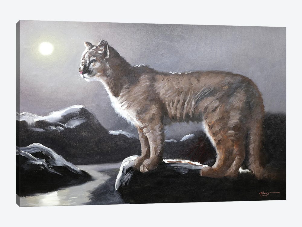 Cougar II by D. "Rusty" Rust 1-piece Canvas Art