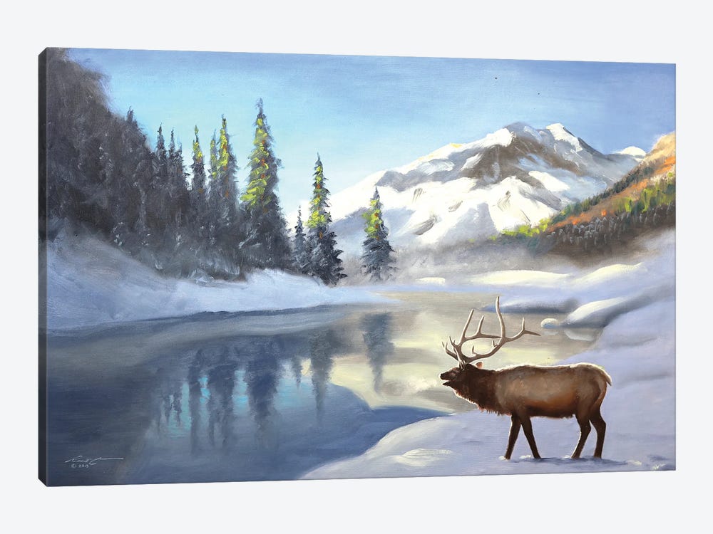 Elk by D. "Rusty" Rust 1-piece Art Print