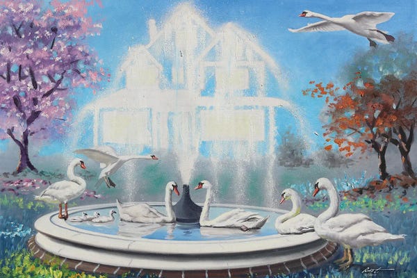 Fountains: Fountain Blue by D. "Rusty" Rust