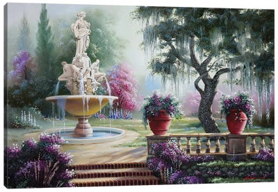 Gareen Canvas Art Print - Fountain Art