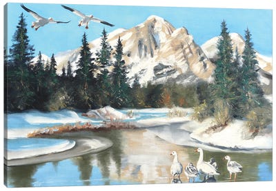 Geese Canvas Art Print - D. "Rusty" Rust