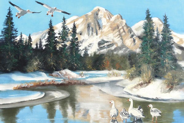 Snowy Mountains: Geese by D. "Rusty" Rust