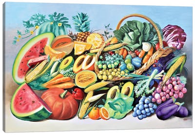 Great Food Canvas Art Print - Corn Art