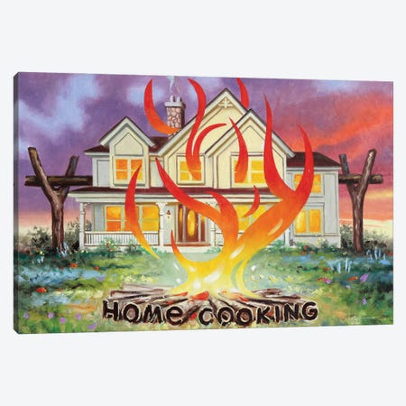 Home Cooking Canvas Print #RSR512} by D. "Rusty" Rust Canvas Art Print