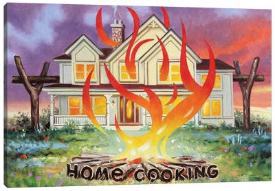 Home Cooking Canvas Art Print - D. "Rusty" Rust