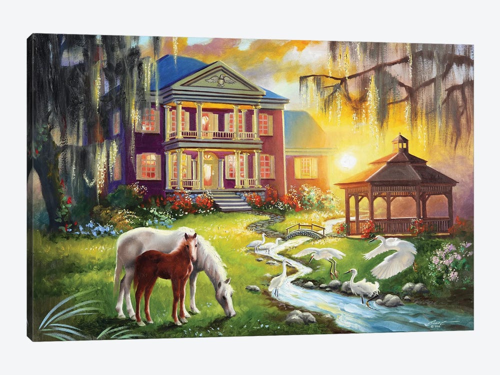 Horses Southern Dreams by D. "Rusty" Rust 1-piece Art Print