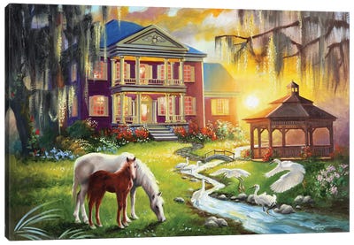 Horses Southern Dreams Canvas Art Print - D. "Rusty" Rust