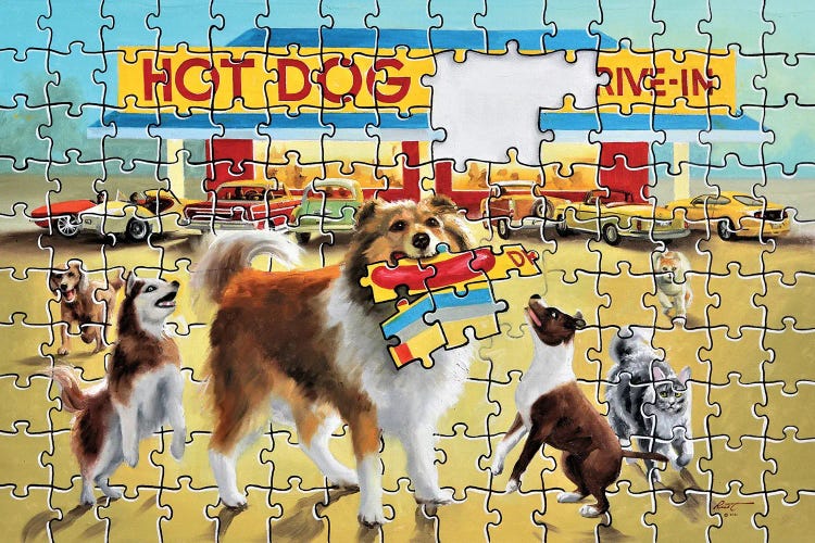 Hot Dog by D. "Rusty" Rust wall art