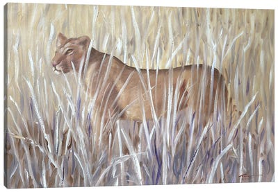 Lion Canvas Art Print - D. "Rusty" Rust