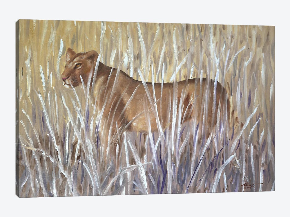 Lioness by D. "Rusty" Rust 1-piece Canvas Art Print