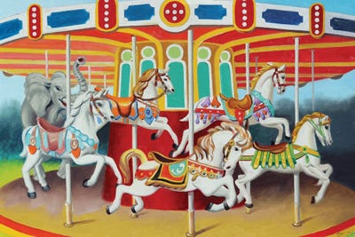 Merry Go Round by D. "Rusty" Rust art print