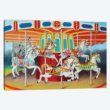 Merry Go Round Canvas Print #RSR533} by D. "Rusty" Rust Canvas Print