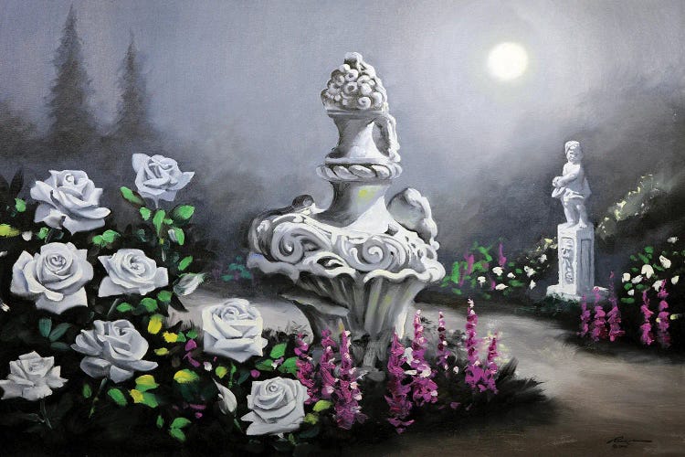 Moonlight Garden by D. "Rusty" Rust wall art