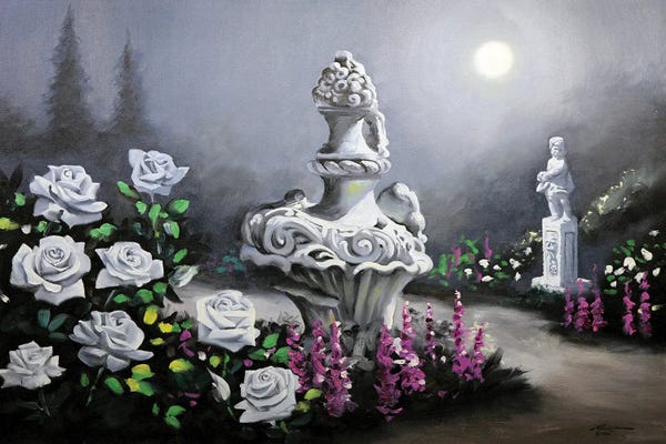 Modern Muses & Statues: Moonlight Garden by D. "Rusty" Rust