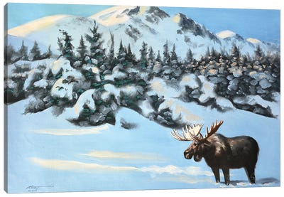 Moose Canvas Art Print - D. "Rusty" Rust