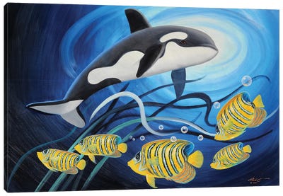 Orca Whale Canvas Art Print - D. "Rusty" Rust