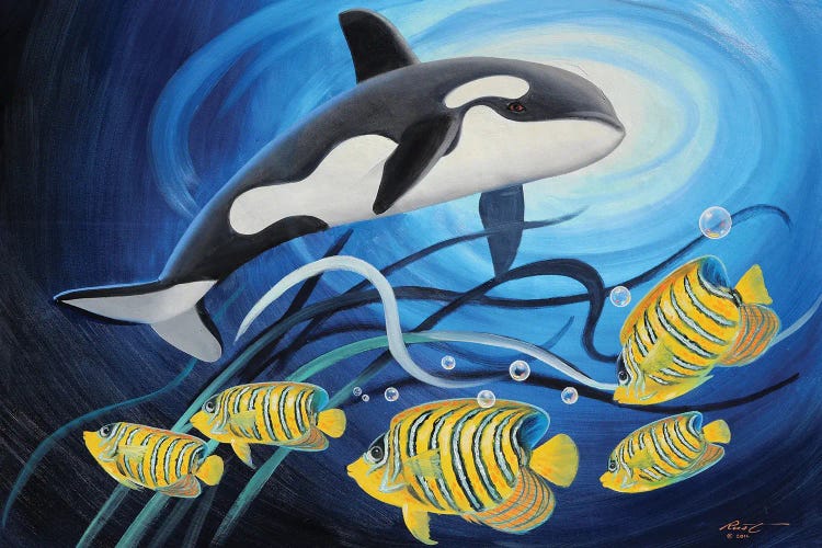 Orca Whale by D. "Rusty" Rust wall art