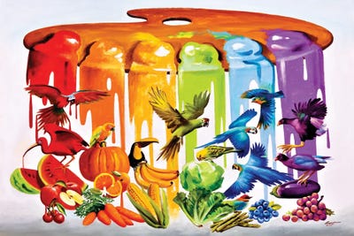 Palette To Palate by D. "Rusty" Rust framed wall art