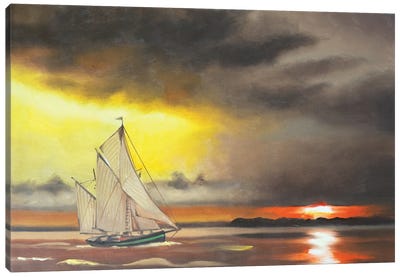 Sailboat Canvas Art Print - D. "Rusty" Rust