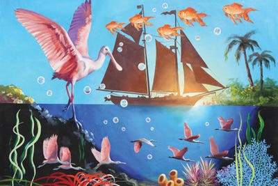 Spoonbill by D. "Rusty" Rust canvas print