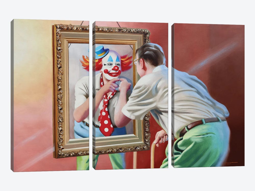 The Mirror by D. "Rusty" Rust 3-piece Canvas Print