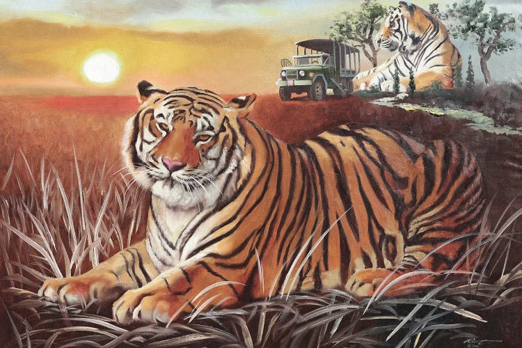 Tiger Cabin by D. "Rusty" Rust wall art