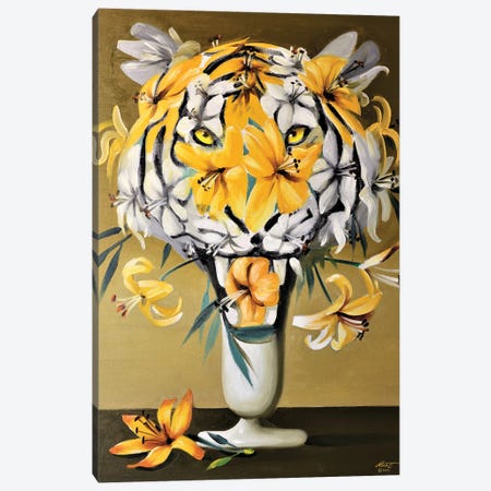 Tiger Lilies Canvas Print #RSR586} by D. "Rusty" Rust Canvas Art Print