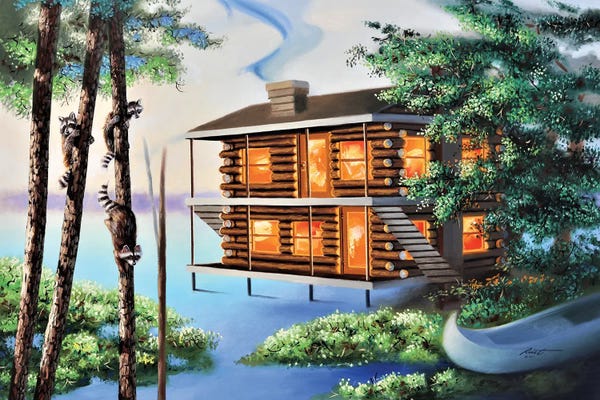 Cabins: Two Little Coonies by D. "Rusty" Rust