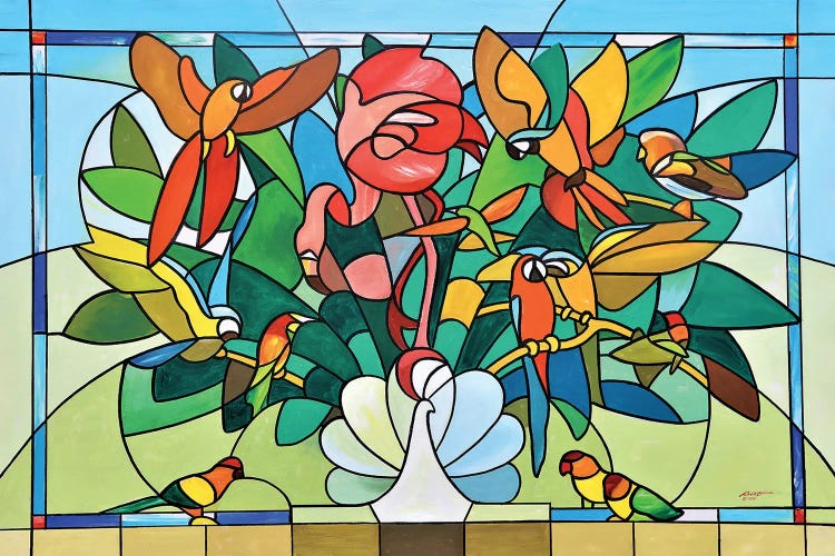 Bird Bouquet by D. "Rusty" Rust wall art