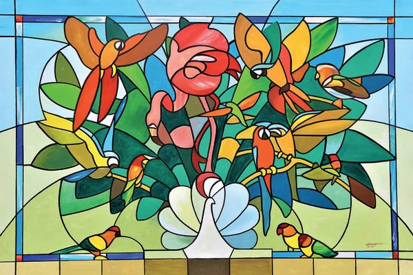 Parrots: Bird Bouquet by D. "Rusty" Rust