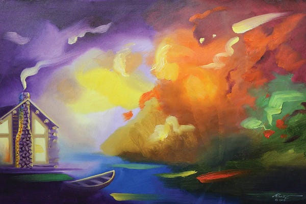 Cabins: Cabin Abstract by D. "Rusty" Rust