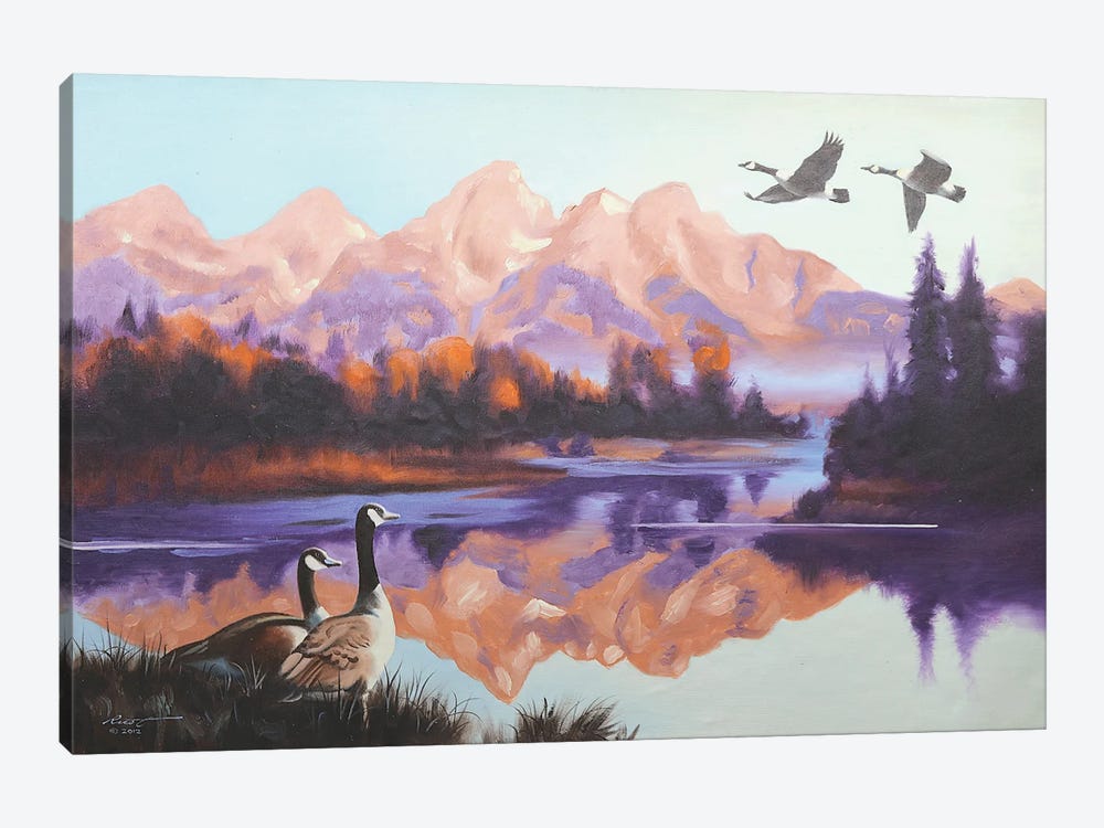 Canada Geese II by D. "Rusty" Rust 1-piece Art Print