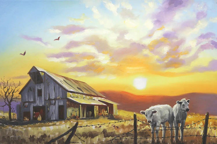 Cattle by D. "Rusty" Rust wall art