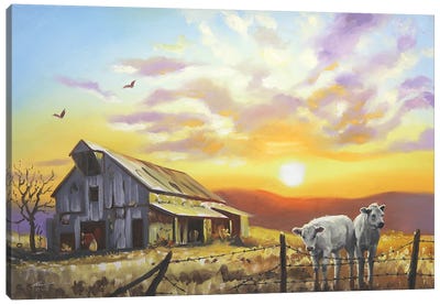 Cattle Canvas Art Print - D. "Rusty" Rust