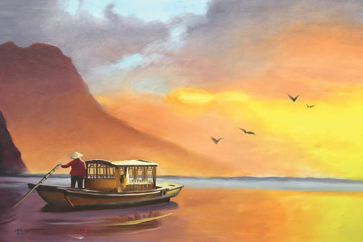 China Boat I by D. "Rusty" Rust wall art