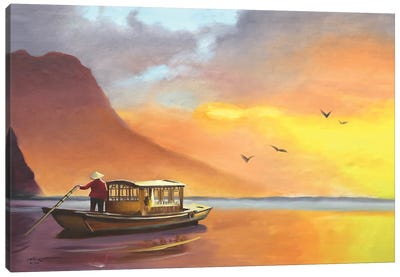China Boat I Canvas Art Print - D. "Rusty" Rust