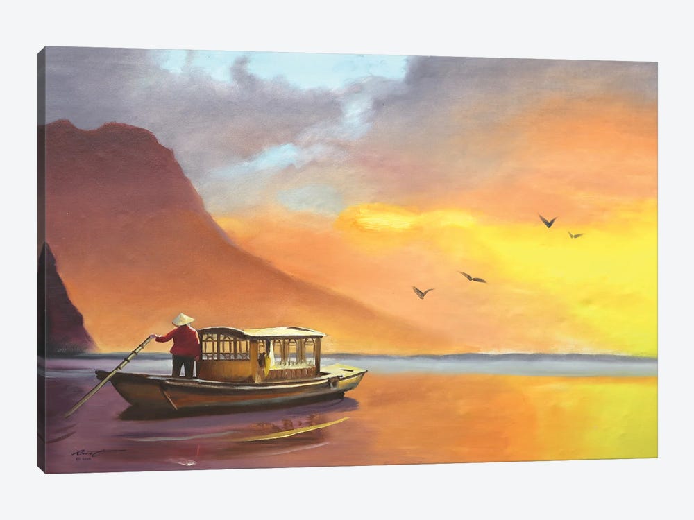 China Boat I by D. "Rusty" Rust 1-piece Art Print