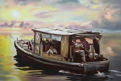 China Boat II by D. "Rusty" Rust art print
