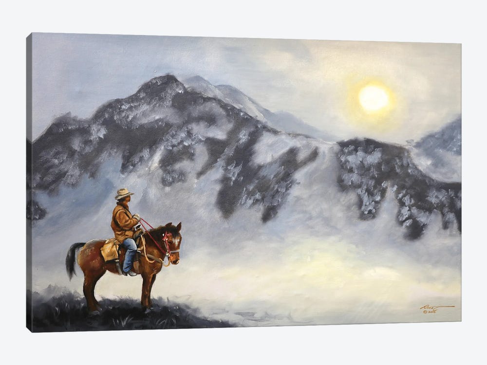 Cowboy by D. "Rusty" Rust 1-piece Canvas Art
