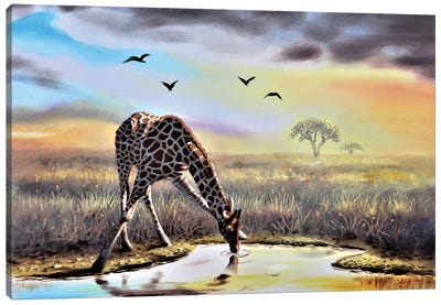 Giraffe Canvas Art Print - D. "Rusty" Rust