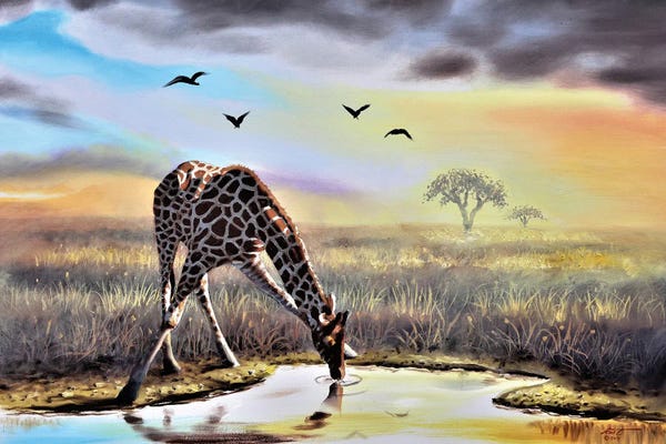Lake Sunrises & Sunsets: Giraffe by D. "Rusty" Rust