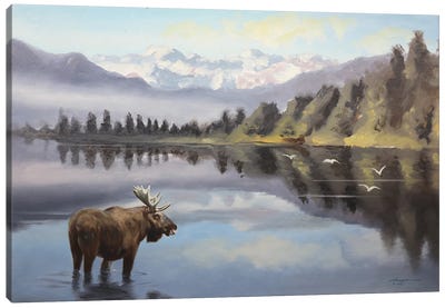 Moose IV Canvas Art Print - Moose Art