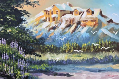 Our House In The Mountains by D. "Rusty" Rust canvas print