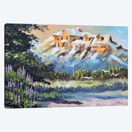 Our House In The Mountains Canvas Print #RSR658} by D. "Rusty" Rust Canvas Art