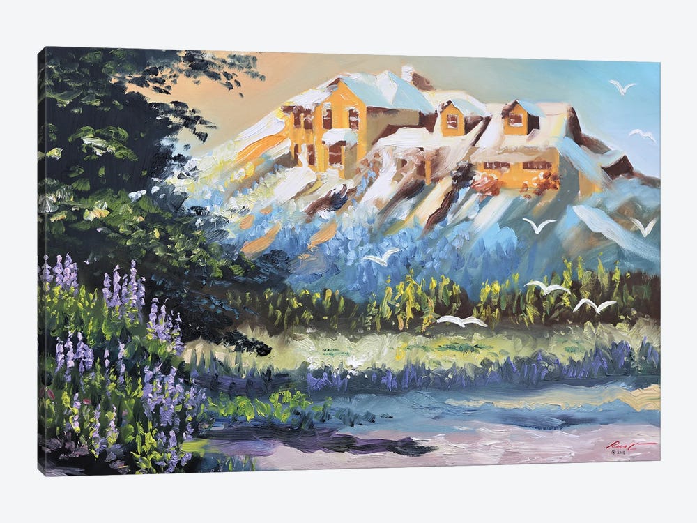 Our House In The Mountains by D. "Rusty" Rust 1-piece Canvas Wall Art