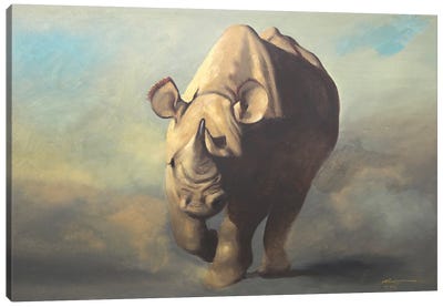 Rhino II Canvas Art Print - D. "Rusty" Rust