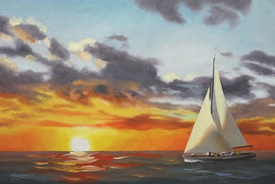 Sailboat IV by D. "Rusty" Rust art print